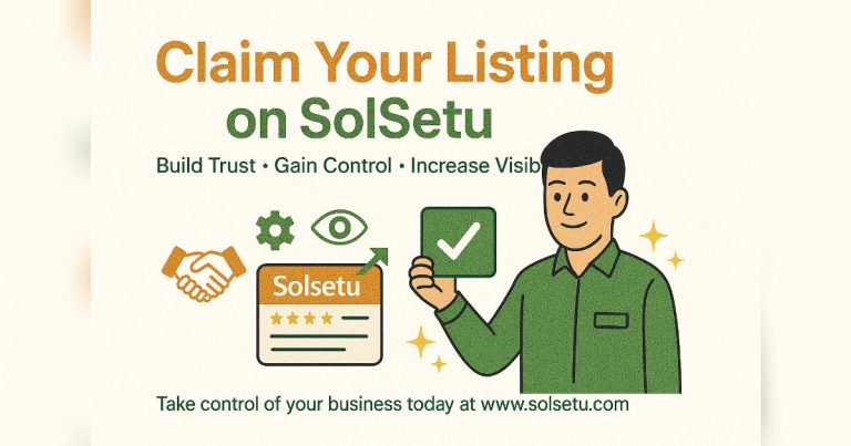 Alt="Claim your listing on SolSetu - Build trust, gain control, and increase visibility for solar vendors in India"