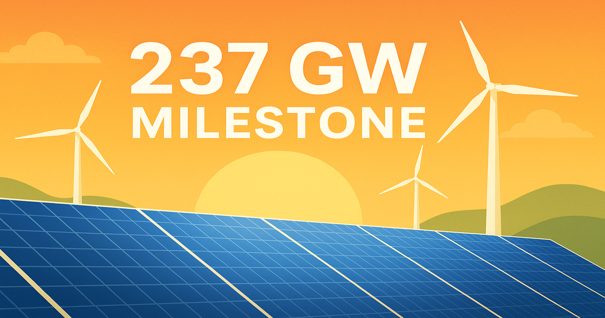 Solar panels and wind turbines illustration – MNRE renewable energy news Sept 2025