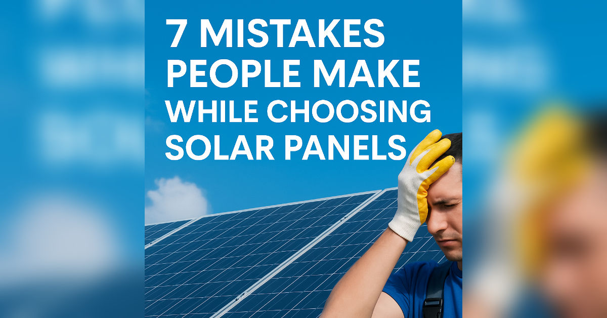 Solar Panel Mistakes