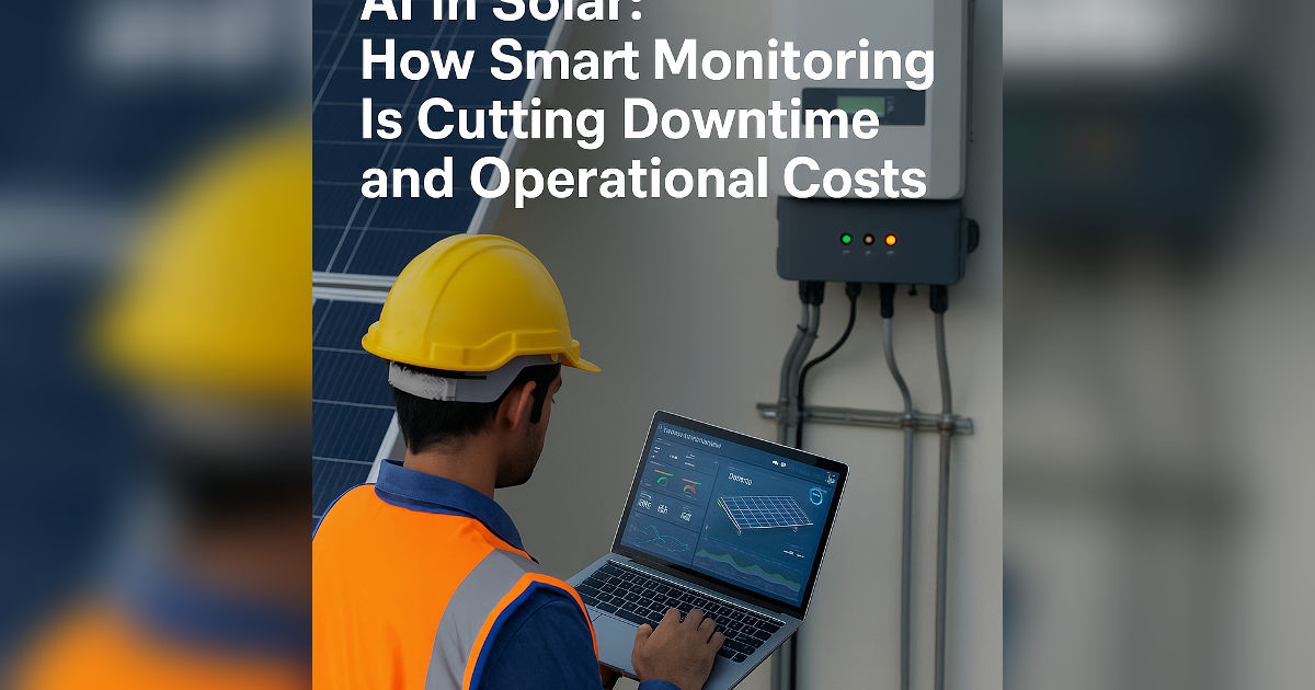 AI-powered monitoring of solar panels and inverters