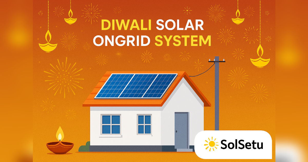 Diwali Solar Ongrid System Installation in India