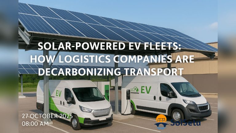 Solar-Powered EV Fleets: How Logistics Companies Are Decarbonizing Transport — SolSetu