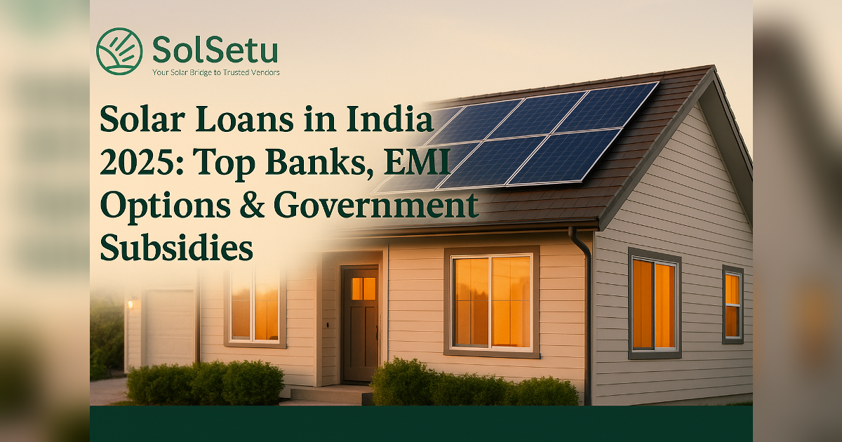 Solar financing 2025 — rooftop solar panels and loan paperwork