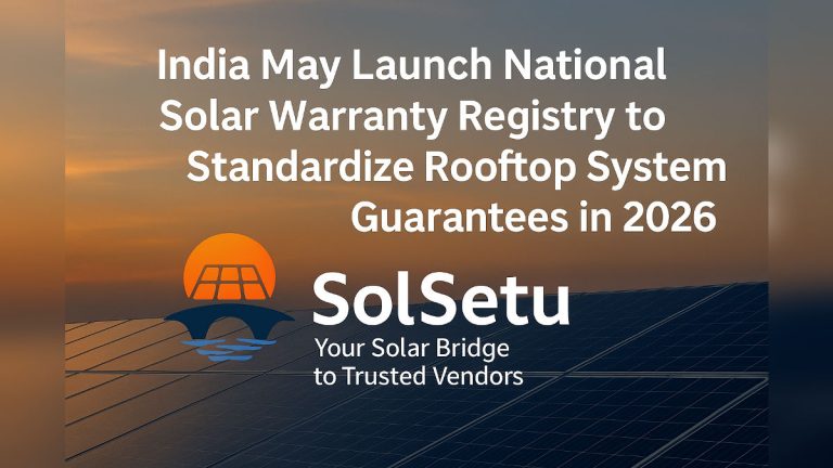 India May Launch National Solar Warranty Registry to Standardize Rooftop System Guarantees in 2026