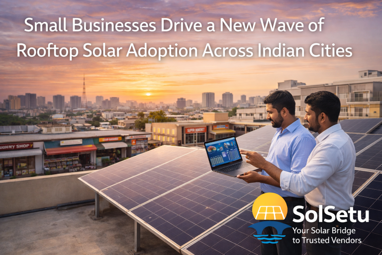 Small Businesses Drive a New Wave of Rooftop Solar Adoption Across Indian Cities