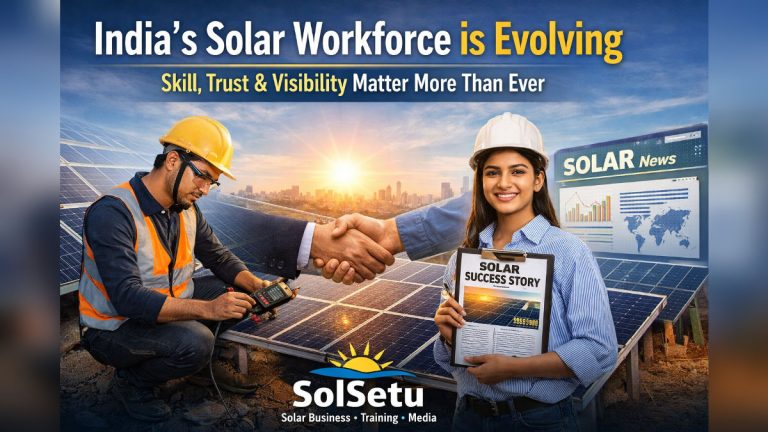 India’s Solar Workforce Is Evolving — Why Skill, Trust & Visibility Matter More Than Ever