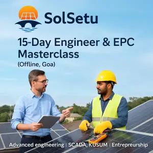 SolSetu — 15-Day Engineer & EPC Masterclass