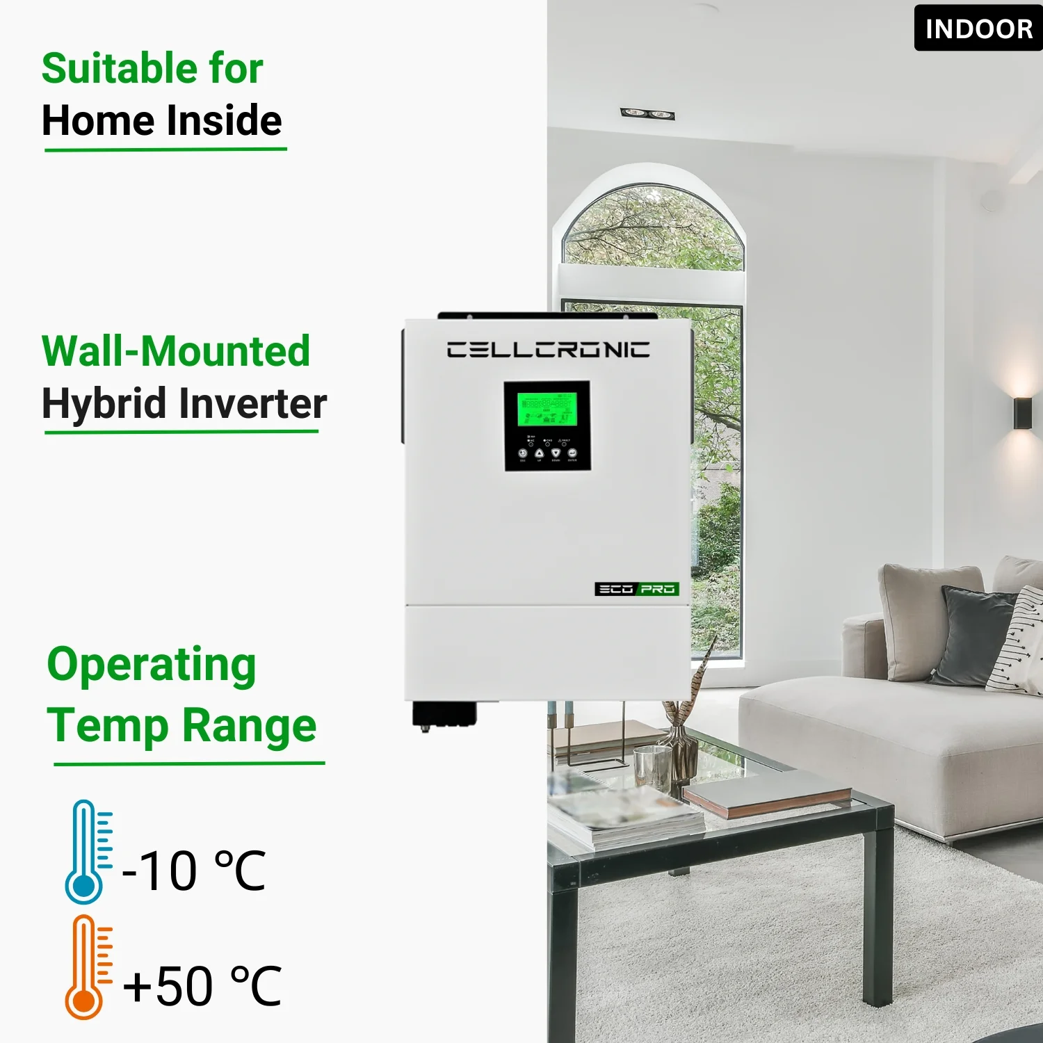 Cell Chronic InfiniSolar VIII 3KW-24V Single MPPT Hybrid Inverter (Version: Eco Pro) - Image 4