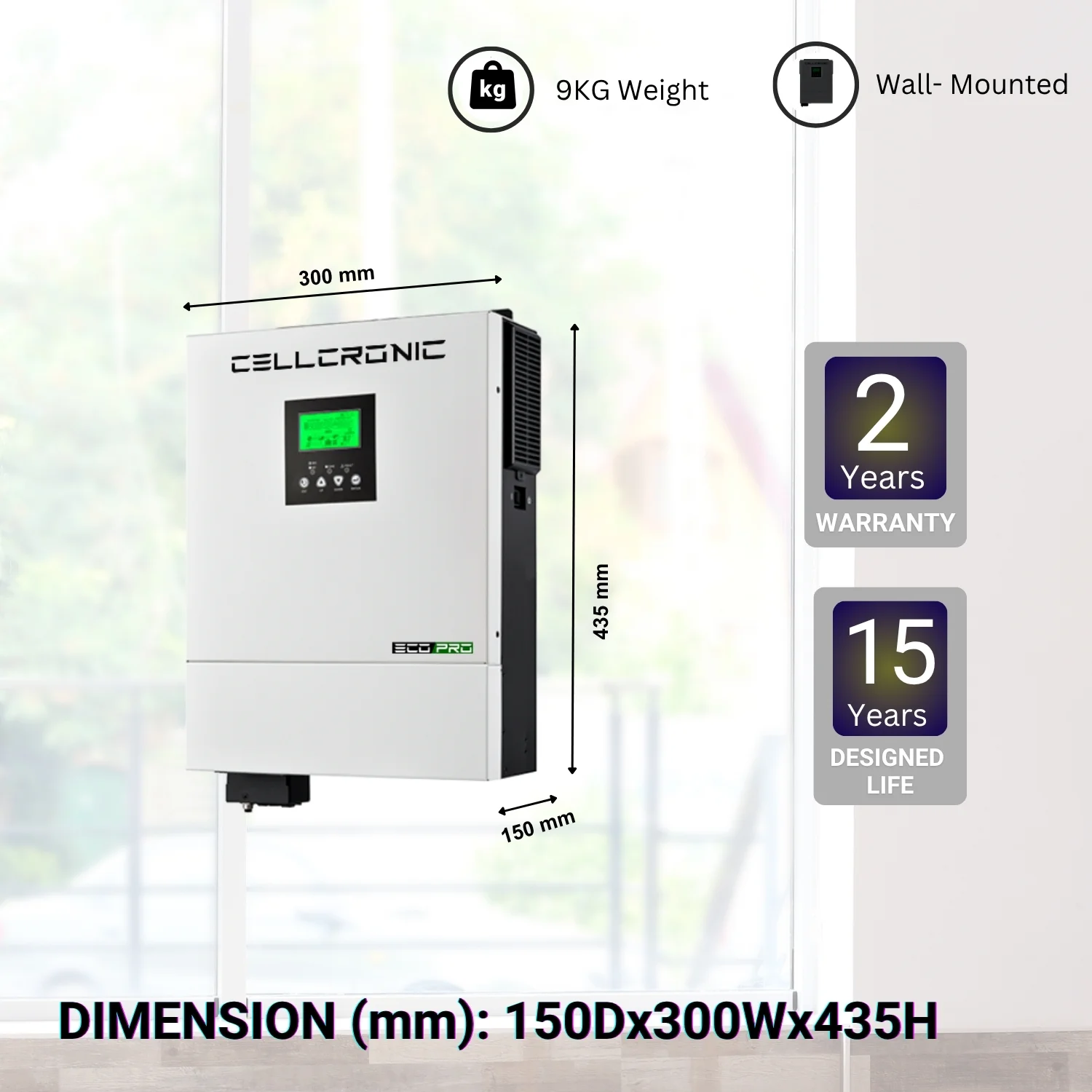 Cell Chronic InfiniSolar VIII 3KW-24V Single MPPT Hybrid Inverter (Version: Eco Pro) - Image 3