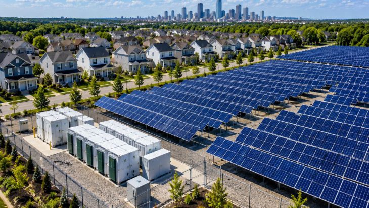 Large community solar farm providing renewable electricity to residential neighborhoods and businesses in the United States.