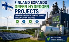 Finland is accelerating green hydrogen production and low-carbon steel manufacturing through renewable energy investments, supporting industrial decarbonization and Europe's clean energy transition in 2026.
