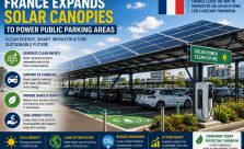 France is expanding solar parking canopies to generate renewable electricity, support EV charging, provide shaded parking, and maximize existing urban infrastructure for a sustainable future.