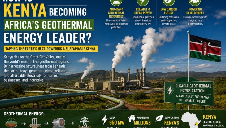 Discover how Kenya is harnessing geothermal energy from the Great Rift Valley to generate reliable renewable electricity, reduce carbon emissions, and power sustainable economic growth across Africa.