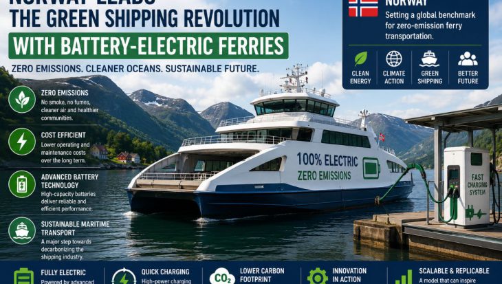 Norway is expanding battery-electric ferries to reduce emissions, modernize maritime transport, and demonstrate how clean energy can transform the shipping industry.