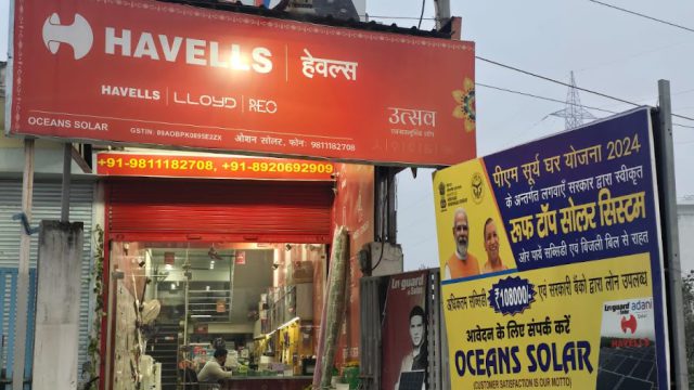 Oceans Solar & Havells Exclusive Showroom