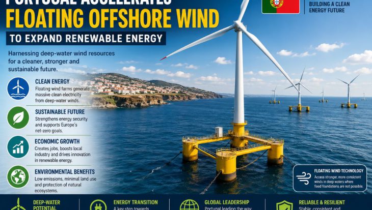 Portugal is expanding floating offshore wind farms to harness deep-water wind resources, increase renewable electricity generation, and strengthen Europe's clean energy transition.
