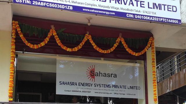 SAHASRA ENERGY SYSTEMS PRIVATE LIMITED