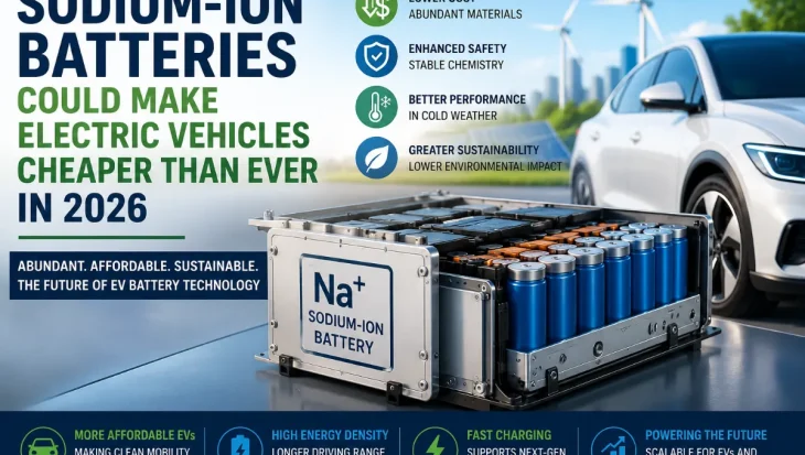 Sodium-Ion Battery Breakthrough Set to Lower EV Costs in 2026